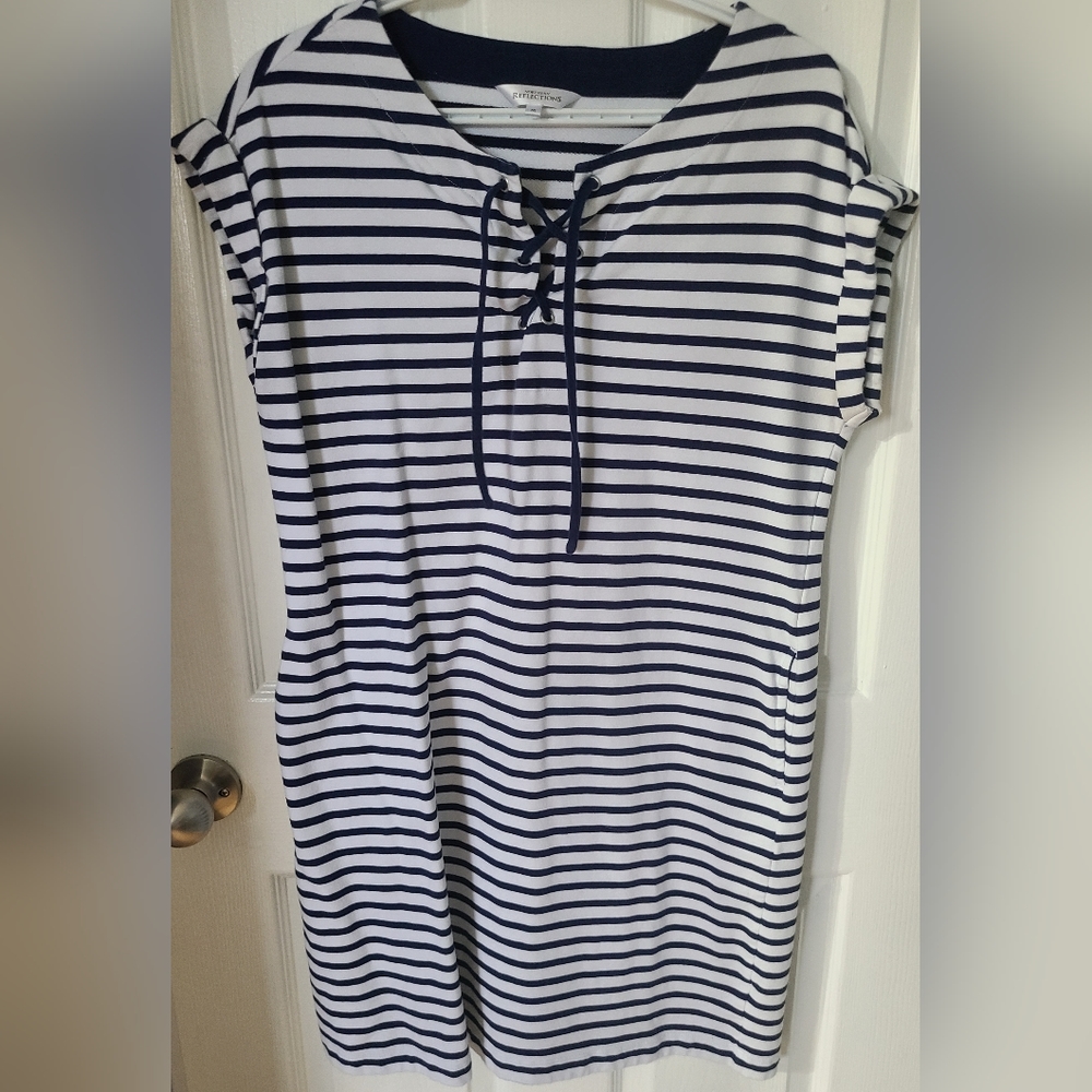 Northern Reflections Nautical Sweatshirt Dress size medium